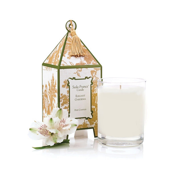 Seda France Elegant Gardenia Candle in Classic Toile Pagoda Box - Boyd's Madison Avenue