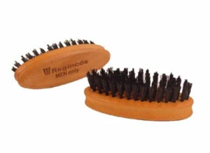 Mini beard and mustache brush with natural boar bristles