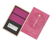 Oedo-Koh Peony Tree Japanese Incense in a fuchsia box