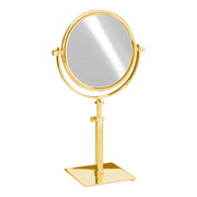 Free Standing Extensible Round Double Face Mirror