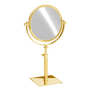 Free Standing Extensible Round Double Face Mirror