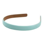 Wardani leather headband 5/8" aqua