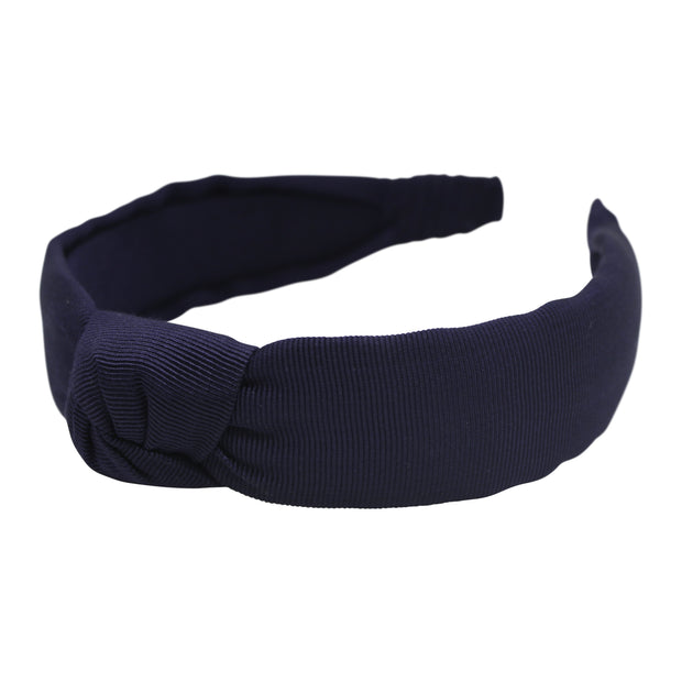 Anna Fashion turban knot headband navy blue