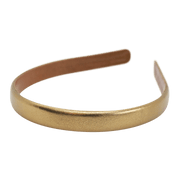 Wardani leather headband 5/8" metallic bronze