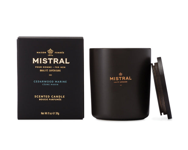 Mistral Cedar Wood Marine Scented Candle