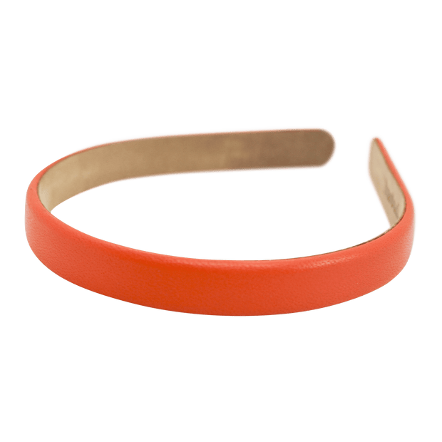 Wardani leather headband 5/8" Coral