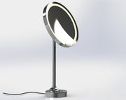 Lighted Chrome Magnifying Makeup Mirror by Brot