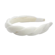 Anna Fashion twist grosgrain headband ivory