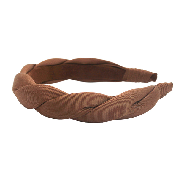 Anna Fashion twist grosgrain headband light brown