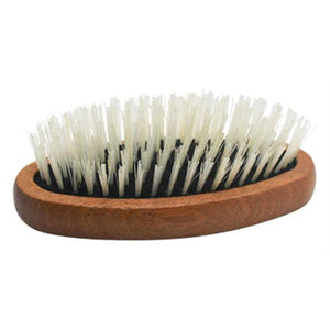 men's natural blonde bristle military style hairbrush for fine hair