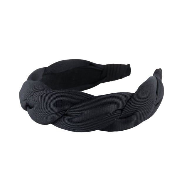 Anna Fashion twist grosgrain headband black