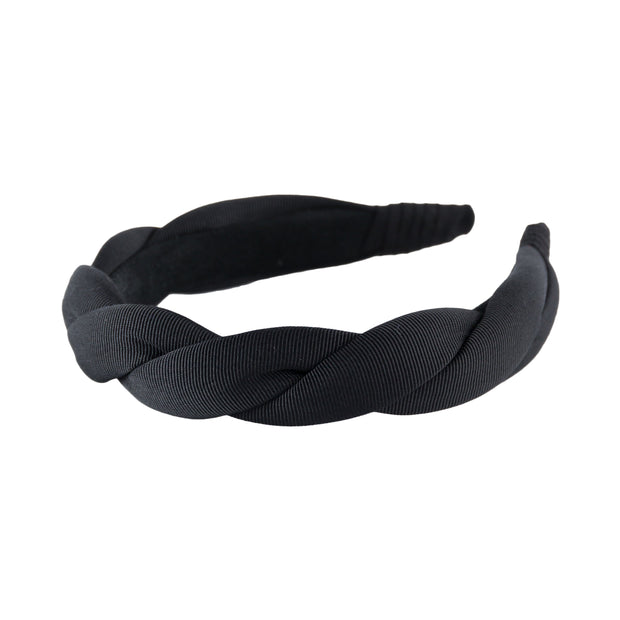 Anna Fashion twist grosgrain headband black