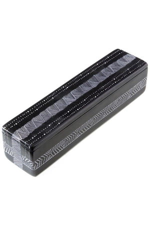 Black Fine Line Soap Stone Pencil Box - Boyd's Madison Avenue